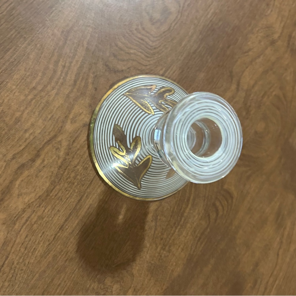 Glass candle holder - Picture 2 of 5
